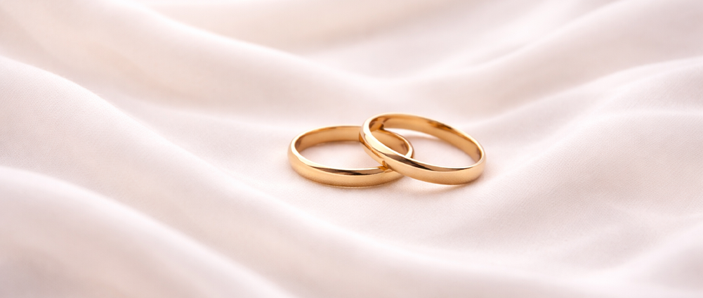 Two wedding rings. Meet the Military Spouses of AWM&T.