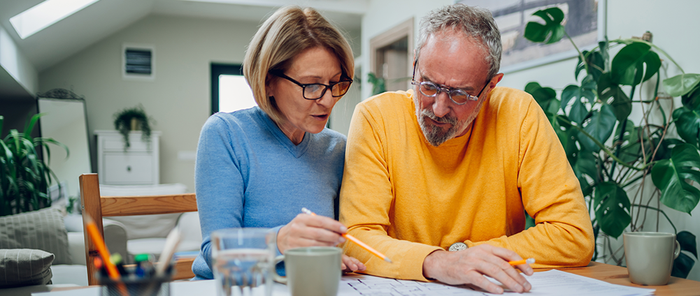 Veteran couple reassessing their trust with AAFMAA Wealth Management & Trust LLC.